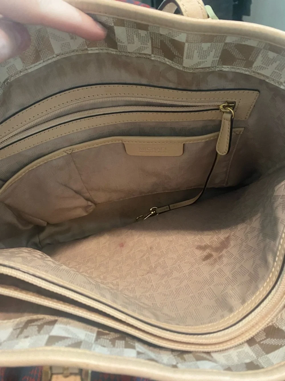 Michael Kors Metallic Tote - Picture 4 of 10
